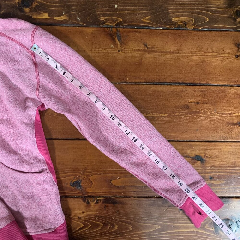 Lululemon On The Daily Hoodie Pink Women's 10 Blended Cotton Full Zip Jacket GUC - Picture 14 of 16